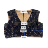 BCBGMaxAzria Womens Beige/Black Lace Crop Top & Maxi Skirt Set  Elegant Size 8 