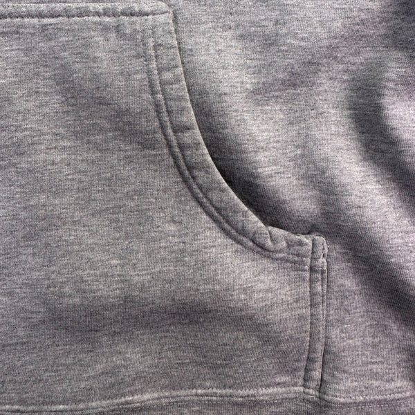 Reebok Grey Logo Hoodie Men’s Comfortable & Stylish Long Sleeves Size M