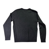 Nordstrom Mens Charcoal Italian Merino Wool V-Neck Sweater Size M