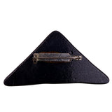 Brooch Pasins Womens Futuristic Red/Black Resin Geometric Triangle
