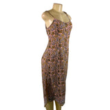 Superdry Womens Pink Viscose French Floral Cami Midi Dress Sz US 6 - New