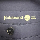 Betabrand Womens Navy Mid-Rise Stretch Dress Pants Petite New Sz L