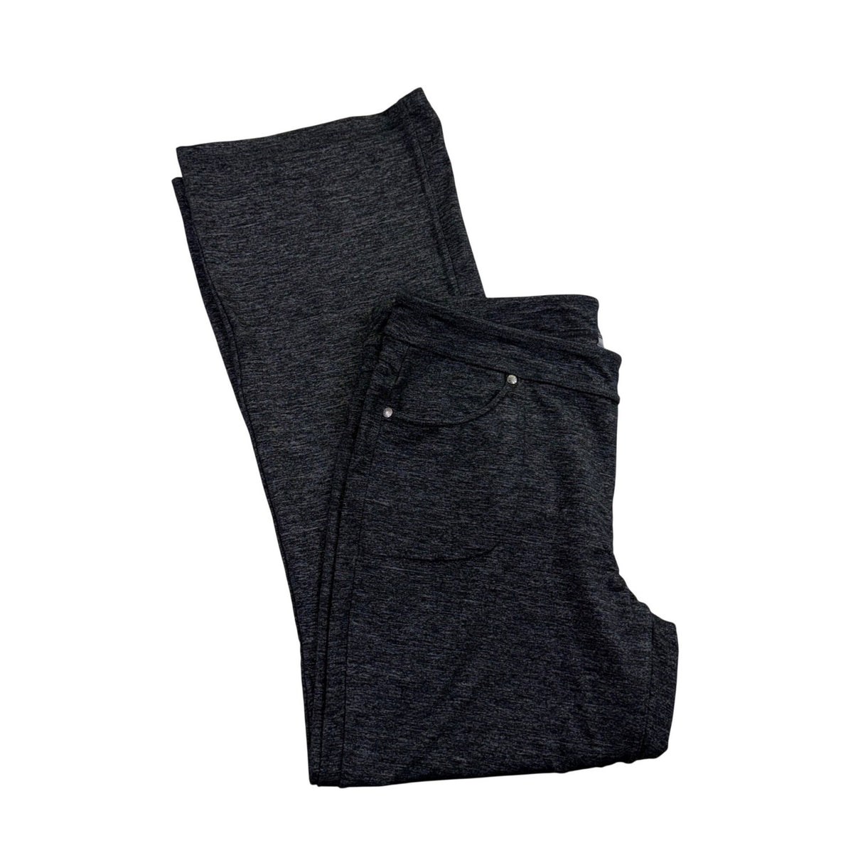 Athleta Womens Gray Stretch Flare-Leg Pants Size XL