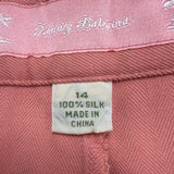 Tommy Bahama Womens Coral  Shorts Lightweight High Waist Design Size 14