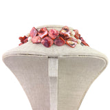 Red Pink Handmade Womens Long Shell Beaded Necklace Unique & Stylish Design