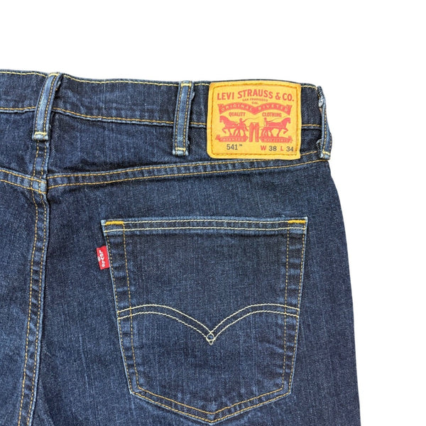 Levis Mens Blue Denim 541 Jeans Mid-Rise Classic Style Size 38x34
