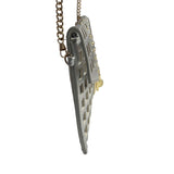 Women's Silver & Gold Chain Strap Studded Shoulder Clutch
