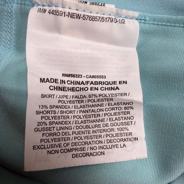 Nike Womens Light Blue Dri-Fit Athletic Performance Skort Size L