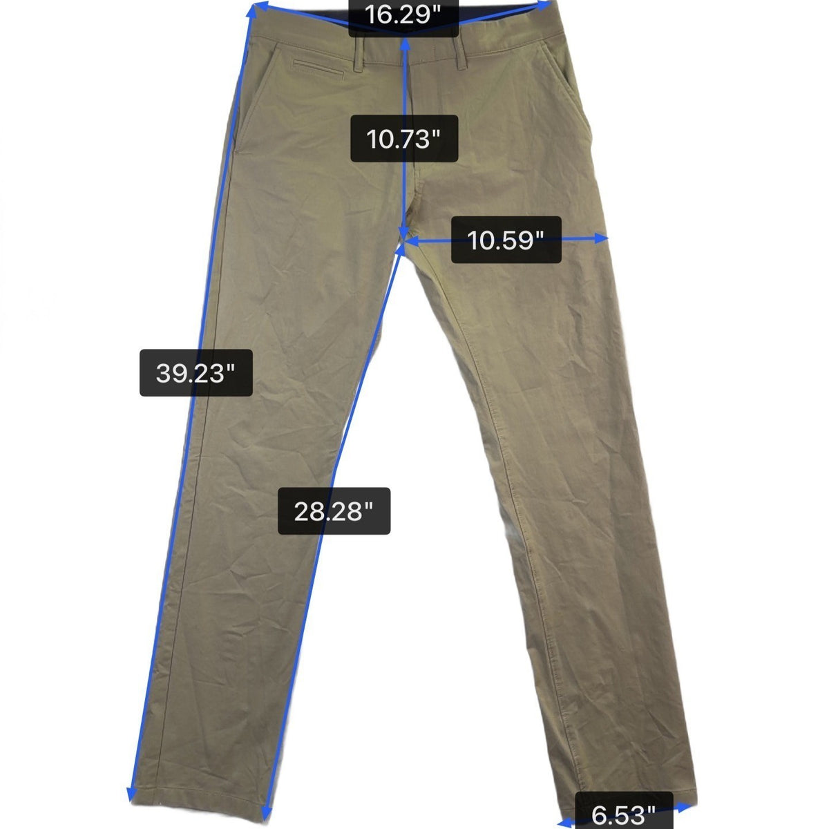 J.Crew Mens Beige Cotton-Blend Slim Tech Pants Durable Workwear Size W32 L32