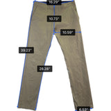 J.Crew Mens Beige Cotton-Blend Slim Tech Pants Durable Workwear Size W32 L32