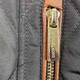 Michael Michael Kors Womens Olive Quilted Jacket Classic Design Sz L