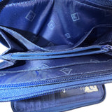 Vera Bradley Women’s Navy White Quilted Plaid Adjustable Strap Crossbody Clutch