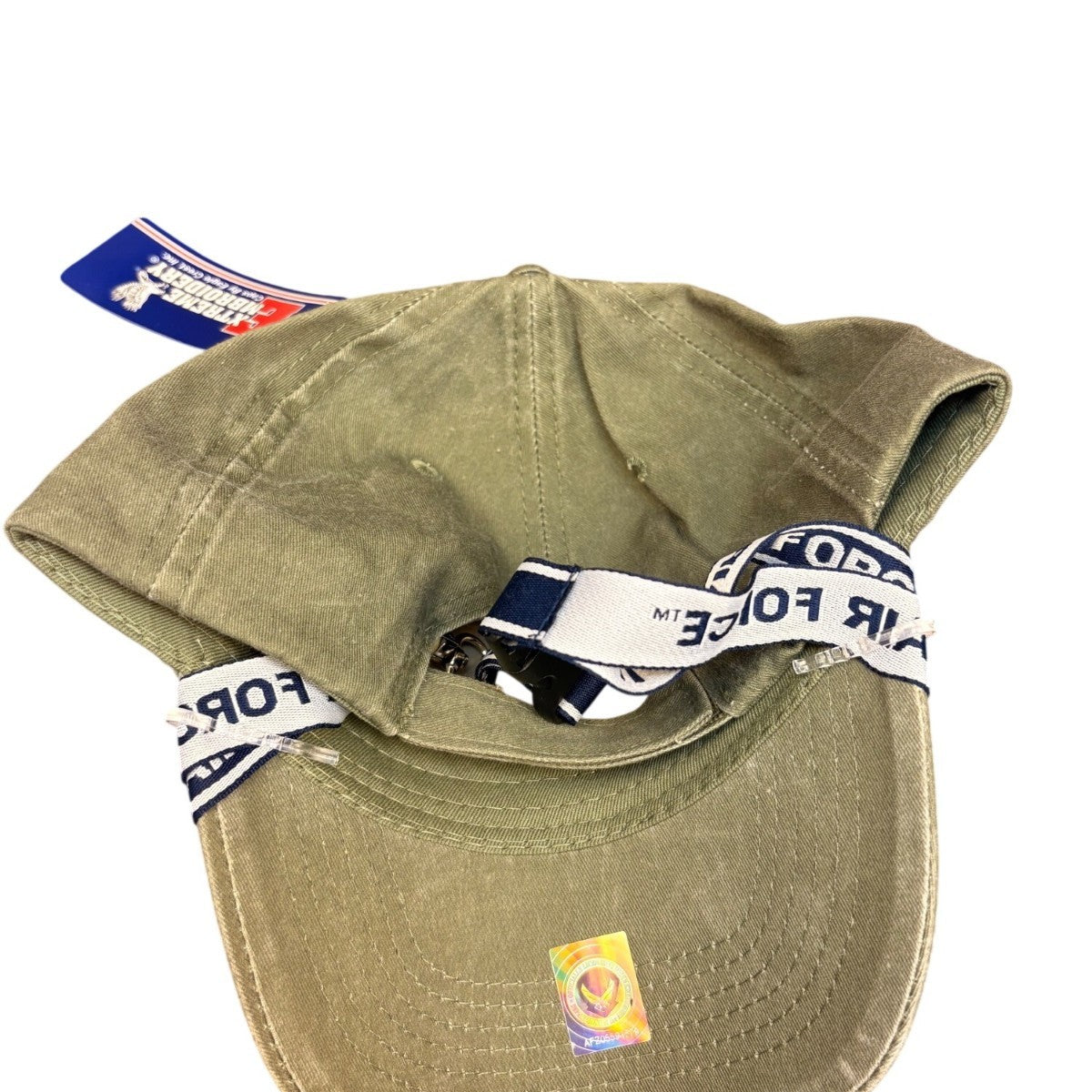 Extreme Embroidery Mens Olive  Air Force Veteran Cap & Lanyard Set Adjustable