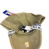 Extreme Embroidery Mens Olive  Air Force Veteran Cap & Lanyard Set Adjustable