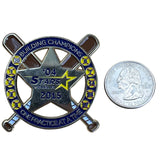 04 Stars Vienna VA 2015 Softball Trading Pin With Dual Back Attachments