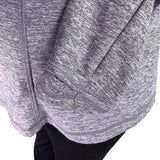 Athleta Women’s Gray Polyester/Nylon Hooded SweaterFull Zip Lightweight Size S