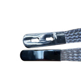 Vintage Silver-Toned Woven Metal Belt With Polished Clasp