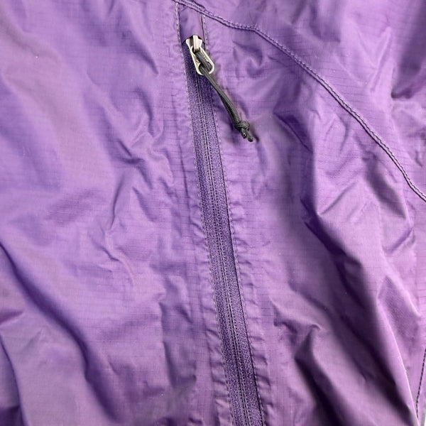 The North Face Mens Purple/Black Nylon Hooded Rain Jacket Size M