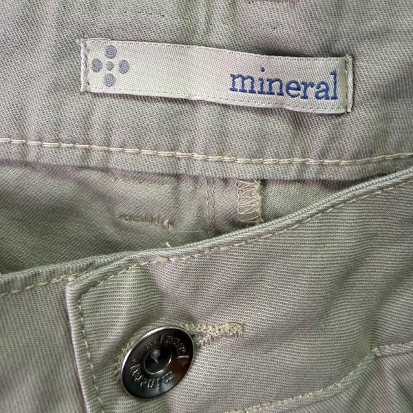 Mineral Women’s Olive Cotton & Elastane Straight-Leg Pants Size 28 - New