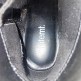 White Mt. Women’s Black Man-Made With Side Buckle Detail Ankle Boots Size 9.5M