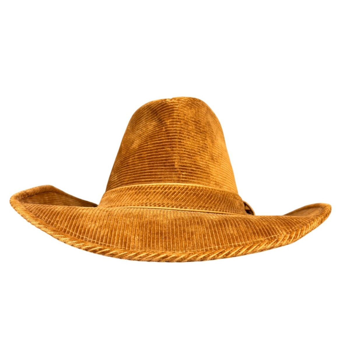 Resistol Mens Brown Corduroy Western Hat Self-Conforming Classic Cowboy Design