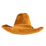 Resistol Mens Brown Corduroy Western Hat Self-Conforming Classic Cowboy Design