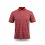 Walter Hagen Mens Red Striped Polo Shirt Lightweight Golf Performance Size L