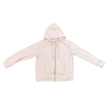 J.Crew Mens Beige  Cotton Hoodie Zip-Up  Casual Lightweight With Pockets Size L