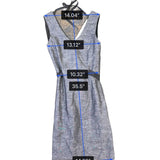 Banana Republic Womens Gray Sleeveless V-Neck Sheath Dress Size 2P