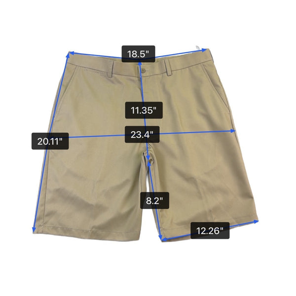 Ben Hogan Mens Beige  Performance Golf Shorts Easy Care & PowerWick Size 36