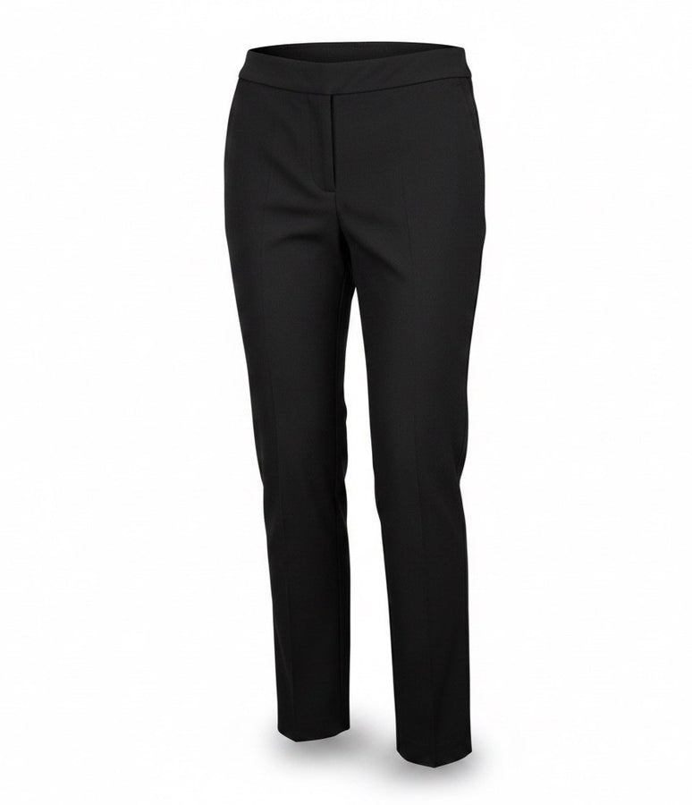 Chico’s Women’s Black Rayon Blend Slim Ankle Pants So Slimming 360 Pants 10R