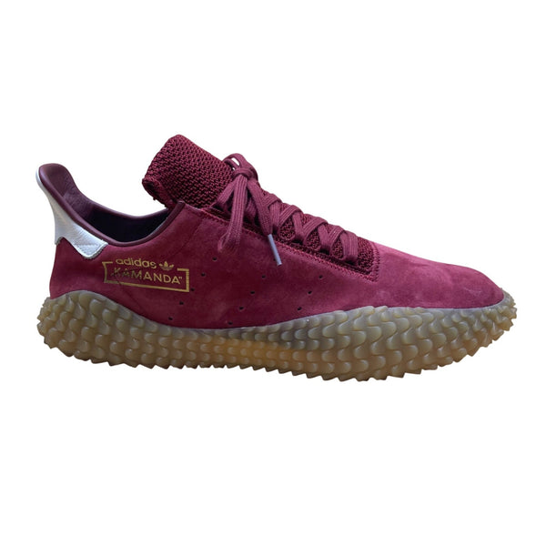 Adidas Men’s Burgundy Suede Lace Up Unique Gum Sole Kamanda Sneakers Size 12