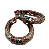 Fioria Womens Gold Tone Enamel Hoop Earrings 925 Silver