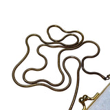 Lindsay Blake Women’s White Beaded Shell Evening Bag With Gold Chain Strap