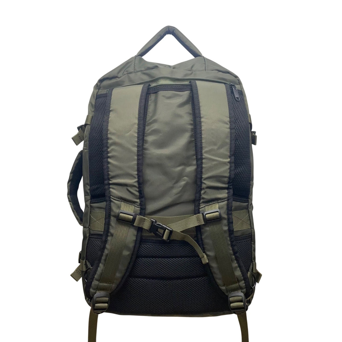 Matein Unisex Olive Green Nylon Adjustable Straps Convertible Travel Backpack