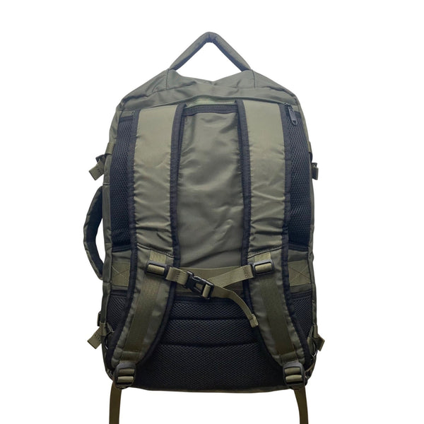 Matein Unisex Olive Green Nylon Adjustable Straps Convertible Travel Backpack