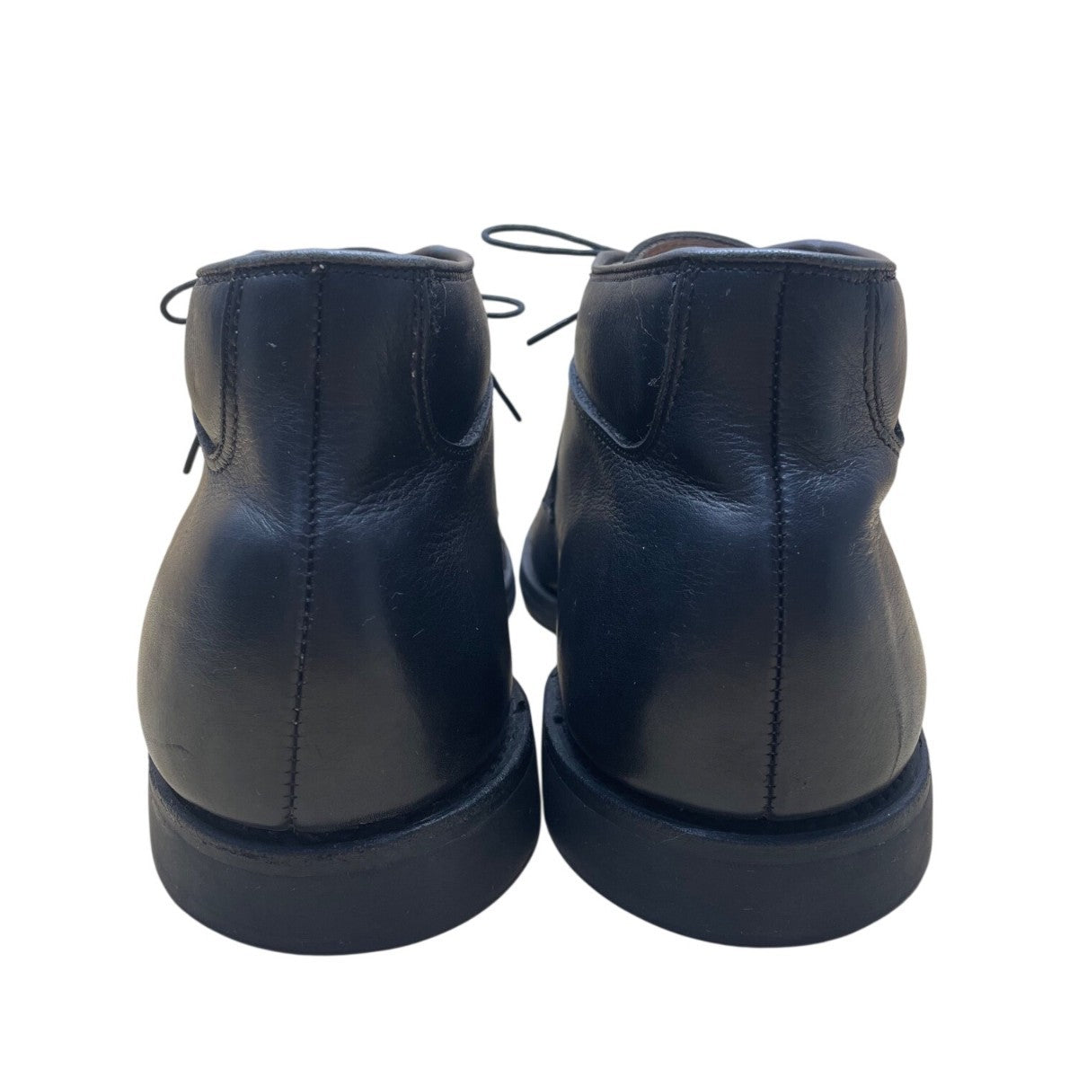 Allen Edmonds Men’s Black Leather Lace-Up Stuart Chukka Boots Size 12B