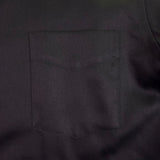 Geoffrey Beene Mens Black Wrinkle-Free Button-Up Dress Shirt Regular Fit Sz 15.5