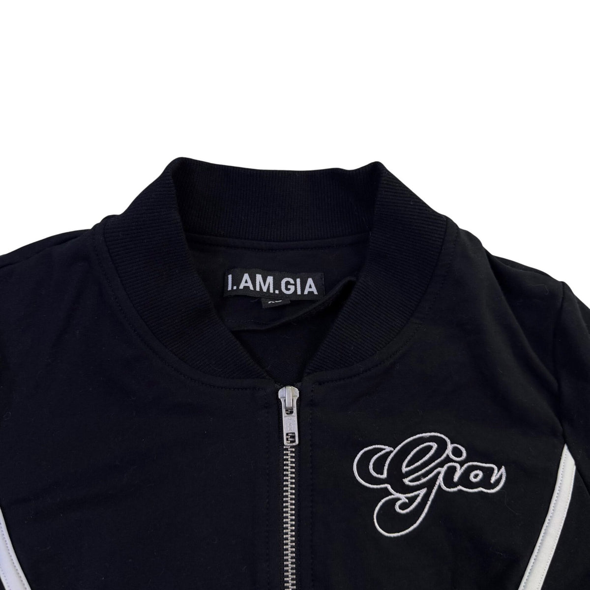 I.Am.Gia Womens Black Lace-Up Cropped Jacket Stylish Casual Layering Size XS 