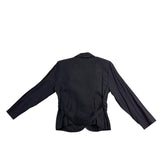 R.J. & Co Petite Womens Black Beaded Blazer & Pants 2-Piece Sz 14P Top12P Pants