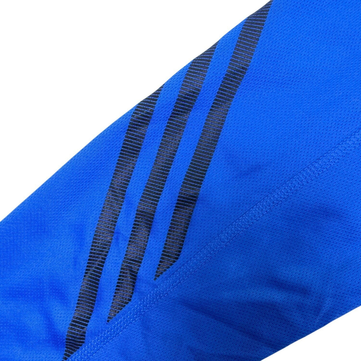 Adidas Mens Blue Long Sleeve ClimaLite Running Shirt W/ Orange Trim Size L