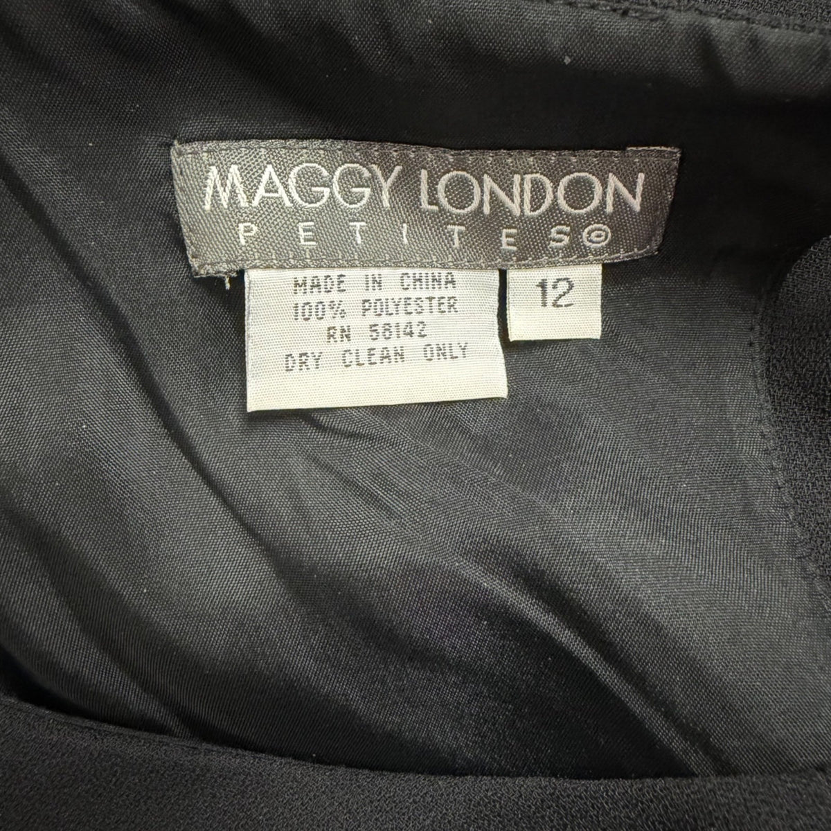 Maggy London Womens Black Polyester Sleeveless Midi Dress Keyhole Back Size 12