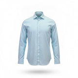 Michael Kors Mens Light Blue Cotton Blend Slim Fit Button-Up Dress Shirt Size L