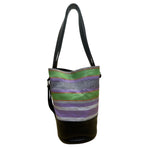 Tote Le Monde Women’s Multicolor Leather & Fabric Bucket Shoulder Bag