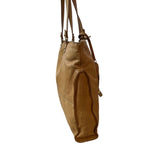 Liz Claiborne Women's Light Brown Leather Shoulder Bag Sz L