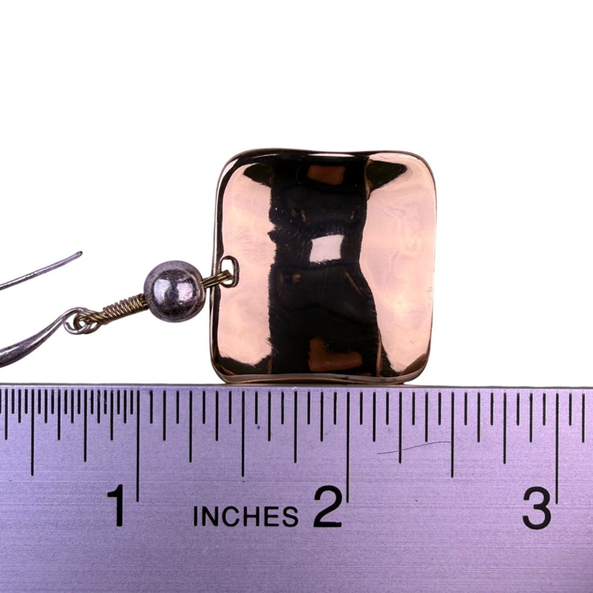 Robert Lee Morris RLM Soho Womens Gold Tone Hammered Square Dangle Earrings