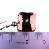 Robert Lee Morris RLM Soho Womens Gold Tone Hammered Square Dangle Earrings