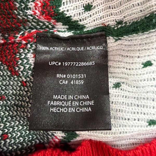 Disney Unisex Green Red Mickey Mouse Holiday Sweater Christmas Size Large