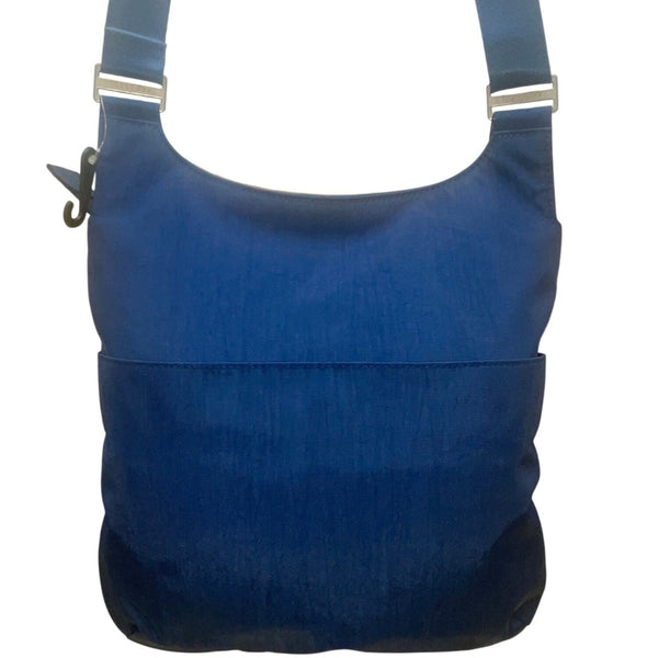 Baggallini Women’s Blue Nylon RFID-Blocking Adjustable Strap Crossbody Bag