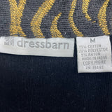 Dressbarn Women's Brown Zebra Pattern Vest Sz M